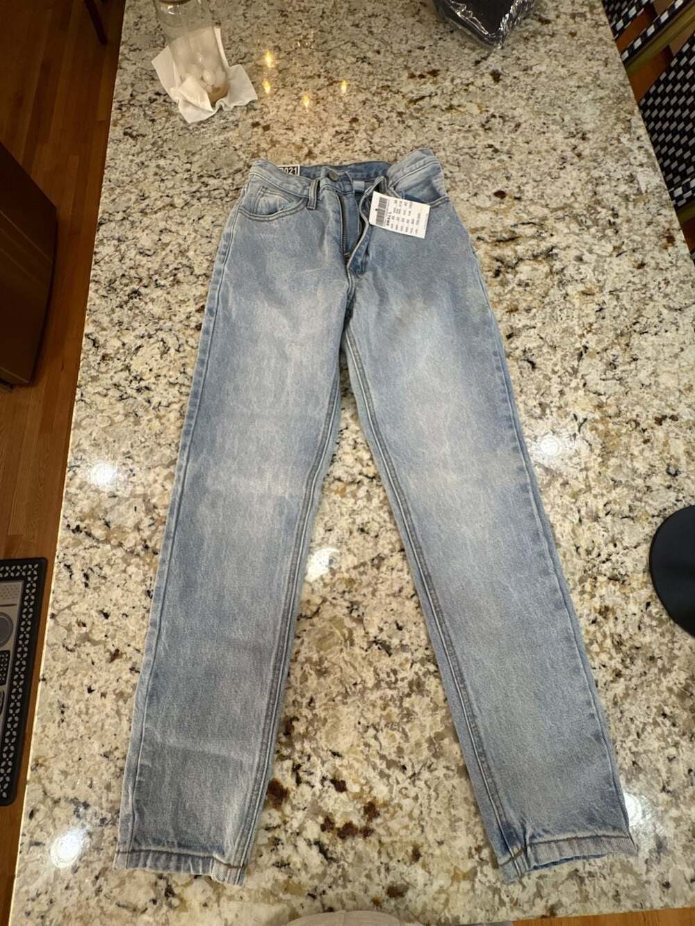 J.Galt High Waist Slim Pants Size Small Light Wash Jeans NWT